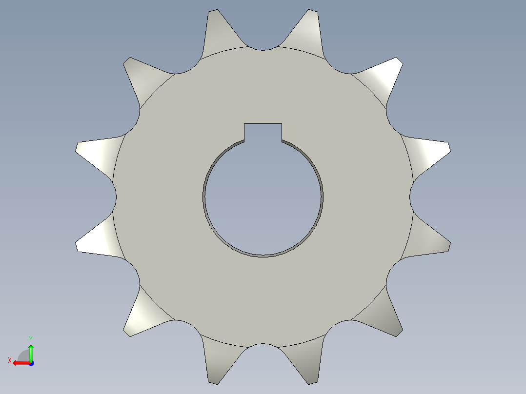 齿轮VLK02-60-12-D25后视图