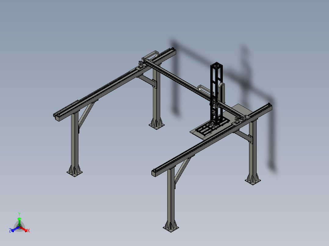 CC桁架机械手前视图
