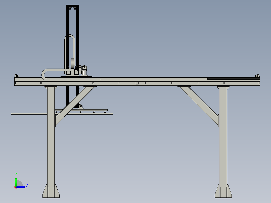 CC桁架机械手左视图