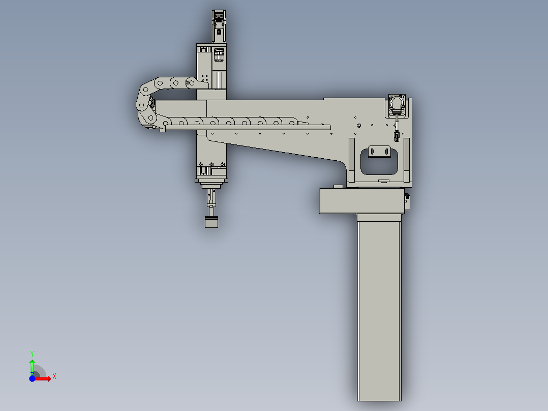 成品下料机械手部分前视图