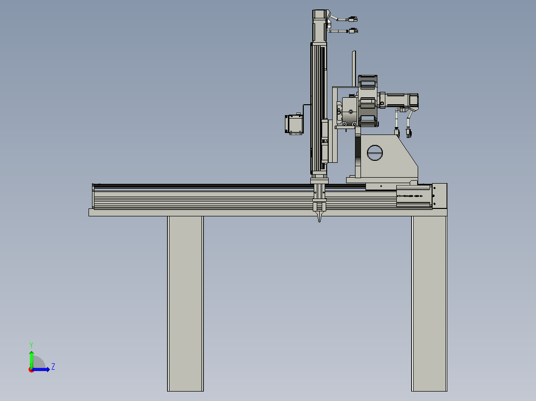 成品下料机械手部分左视图
