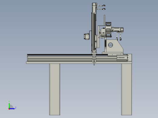 成品下料机械手部分左视缩略图