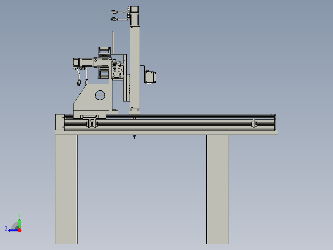 成品下料机械手部分右视图