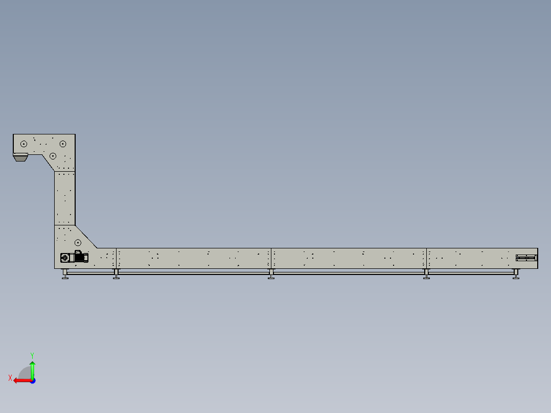 7680提升机后视图