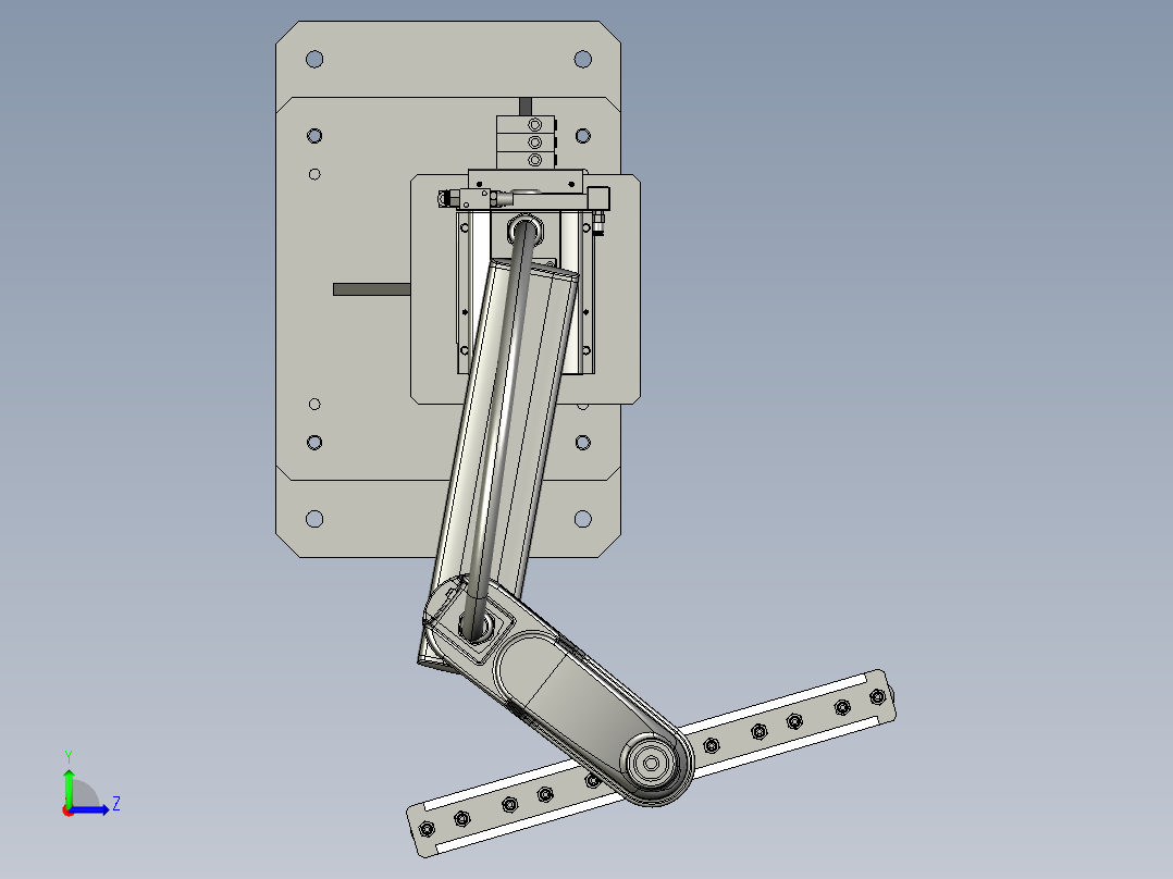 撕膜机器人末端执行器左视图