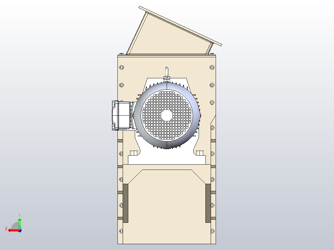 无轴螺旋输送机后视图