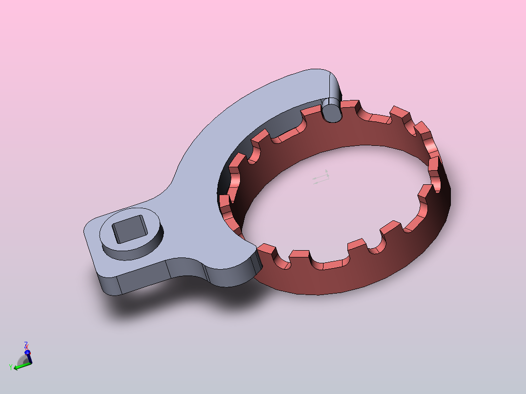 专用扳手主视图