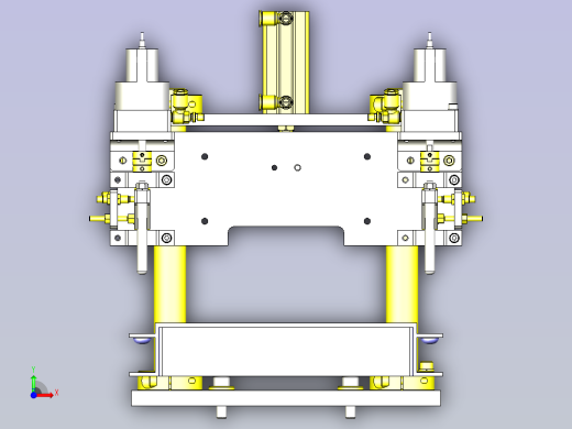 一款箱体定位3D模型前视缩略图