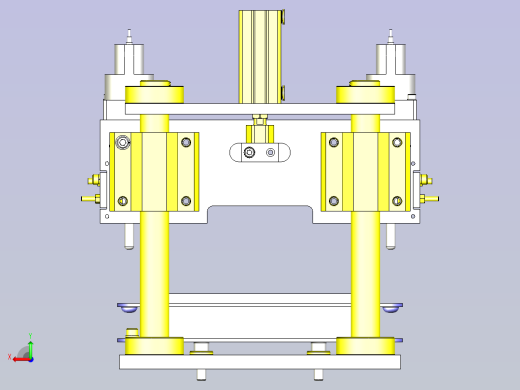 一款箱体定位3D模型后视缩略图