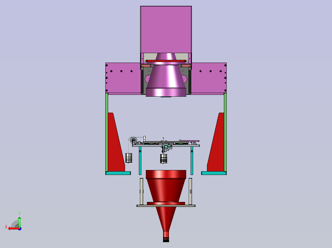 一种CCD视觉长宽测量模组后视图