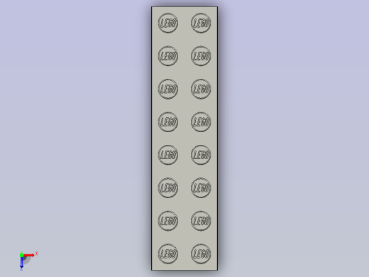 经典乐高积木BRICK 2X8俯视缩略图