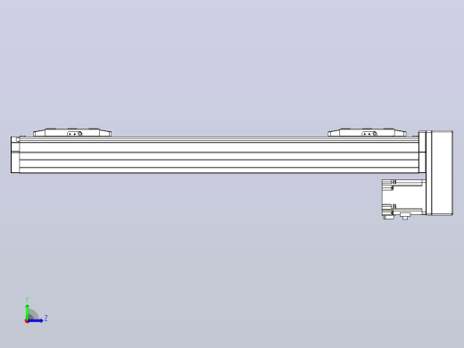 滚珠丝杠线性轴TPA-GCRS-80-1610C-L150-MP-M20-N3左视缩略图