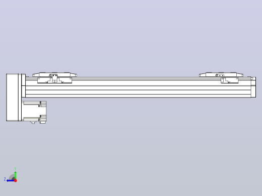 滚珠丝杠线性轴TPA-GCRS-80-1610C-L150-MP-M20-N3右视缩略图