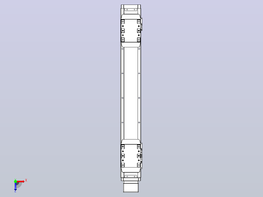 滚珠丝杠线性轴TPA-GCRS-80-1610C-L150-MP-M20-N3俯视图