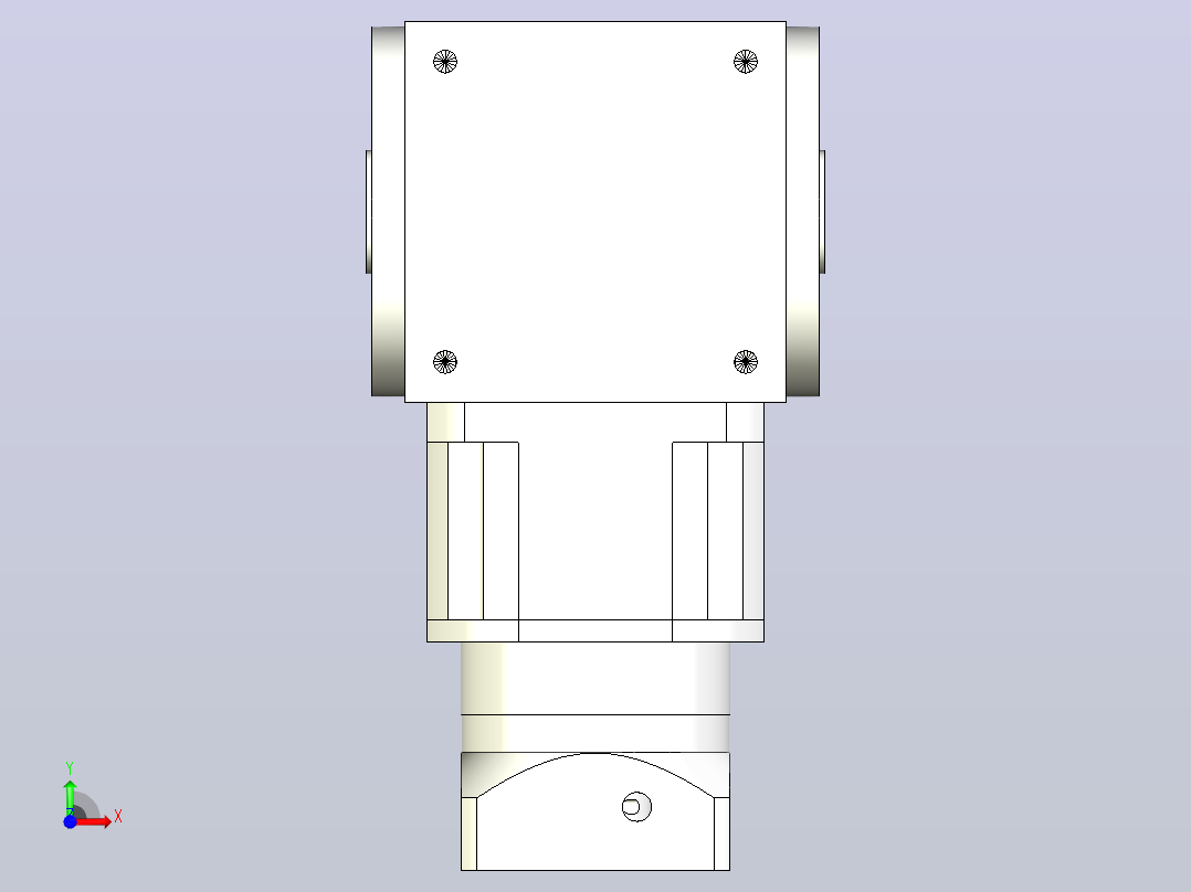 PW170双孔 PLF160-L2 22-110-145-M8换向器前视图
