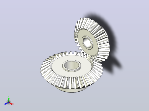 带有 90° 纹理轴的直齿轮齿轮和轮的圆柱形齿轮正等轴测缩略图