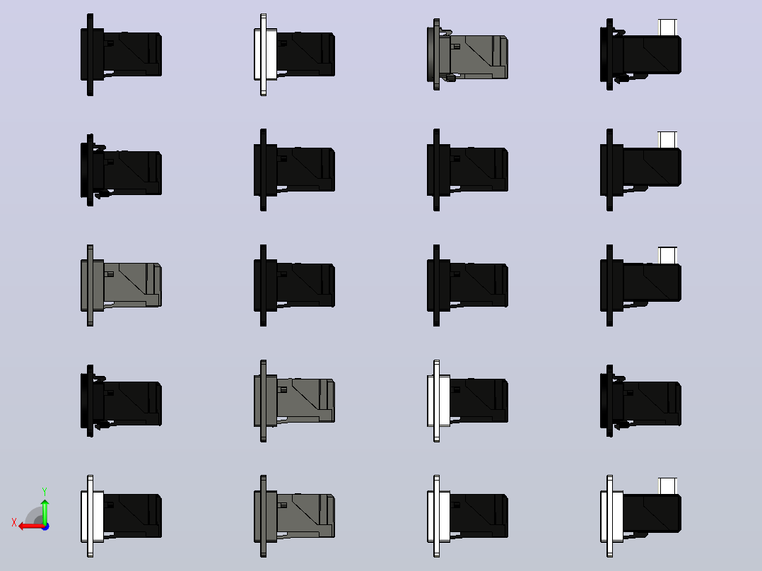 USB dvi HDMI连接器适配器库12后视图