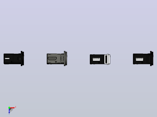 USB dvi HDMI连接器适配器库12俯视缩略图
