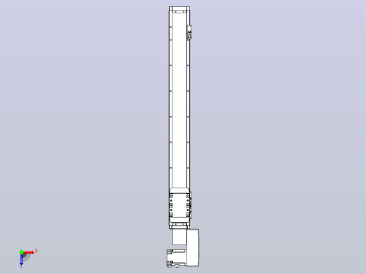机器人皮带驱动直线轴TPA-GCB-80-P60-L650-QR-M20-N3俯视缩略图