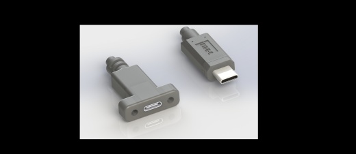USB-C USB 3.1 C型公母扩展数据线+连接器缩略图