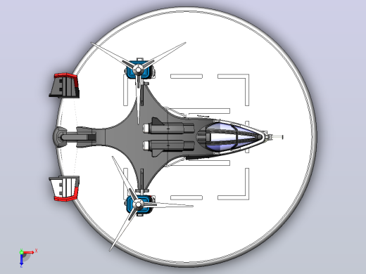 运输直升机1俯视缩略图