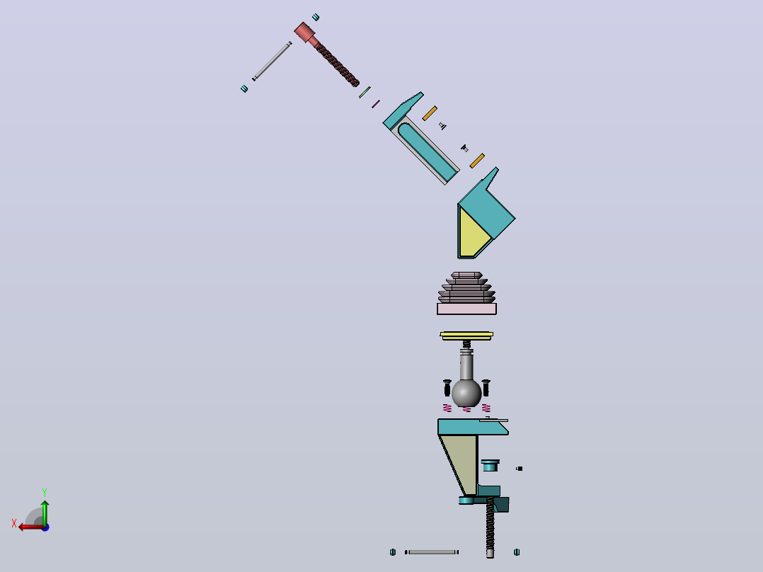 工具夹具后视图