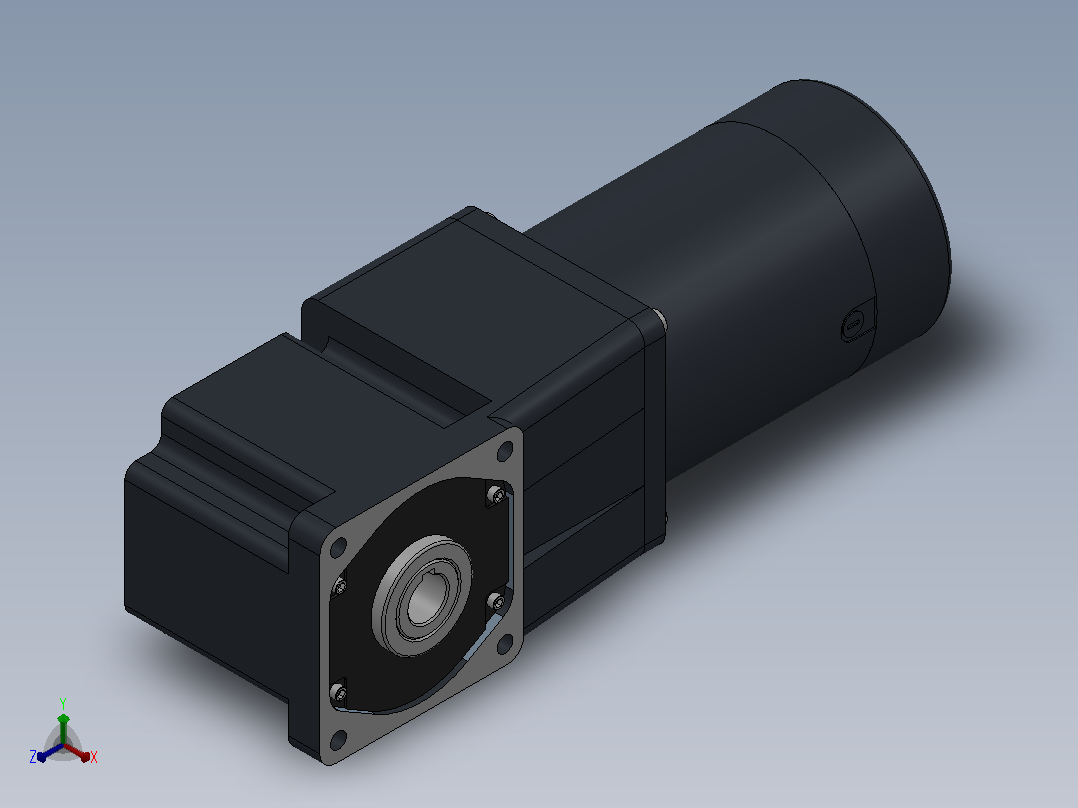 90DC(100W╱200W)微型直流组合型电机[90DC200GV24R16-L90GF12.5RC]主视图