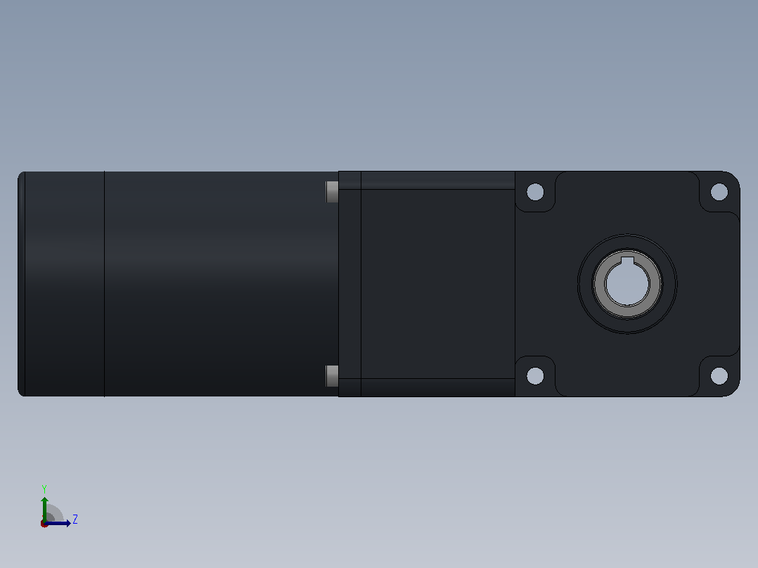 90DC(100W╱200W)微型直流组合型电机[90DC200GV24R16-L90GF12.5RC]左视图