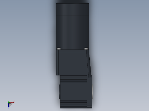 90DC(100W╱200W)微型直流组合型电机[90DC200GV24R16-L90GF12.5RC]俯视缩略图