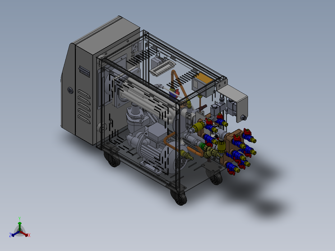 120°模温机sw16可编辑正等轴测图
