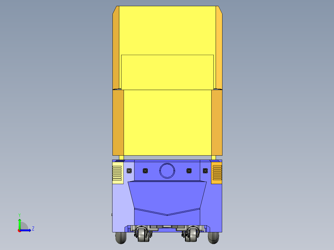 仓储物流AGV自动引导运输小车cero左视图