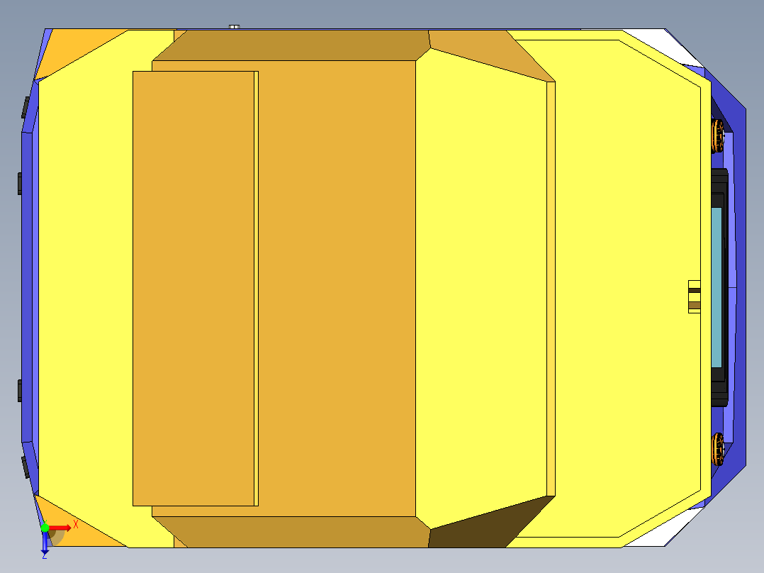 仓储物流AGV自动引导运输小车cero俯视图