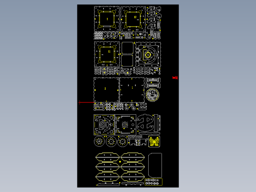 密码箱拼装玩具模型激光雕刻CAD图纸