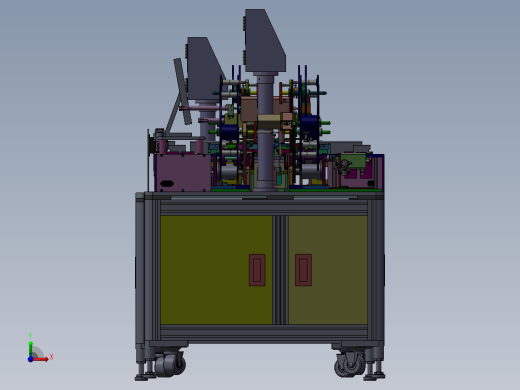 CCD性能检测包装机3D图纸 k135 自动化设备3D图纸3D模型前视缩略图