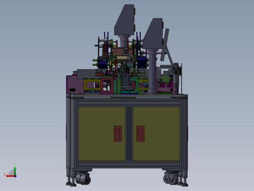 CCD性能检测包装机3D图纸 k135 自动化设备3D图纸3D模型后视缩略图