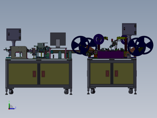 CCD性能检测包装机3D图纸 k135 自动化设备3D图纸3D模型左视缩略图