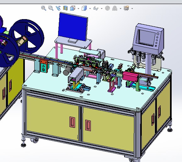 CCD性能检测包装机3D图纸 k135 自动化设备3D图纸3D模型