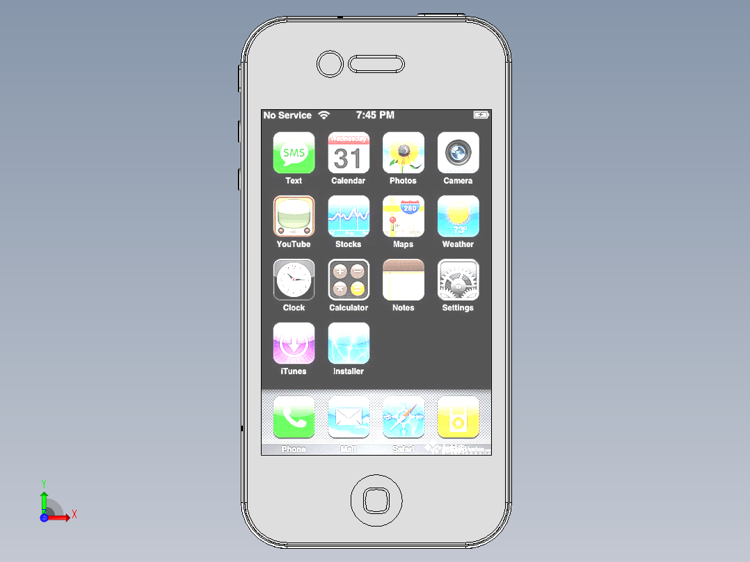 Iphone4前视图