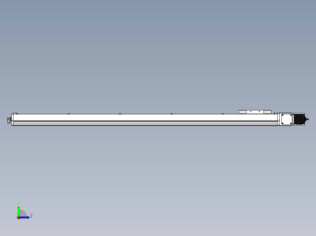 Toyo东佑达直线模组-ECB14-1250-R左视图