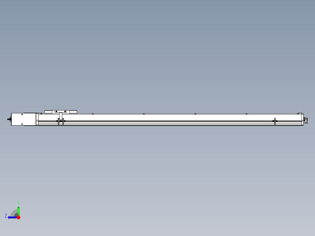 Toyo东佑达直线模组-ECB14-1250-R右视图
