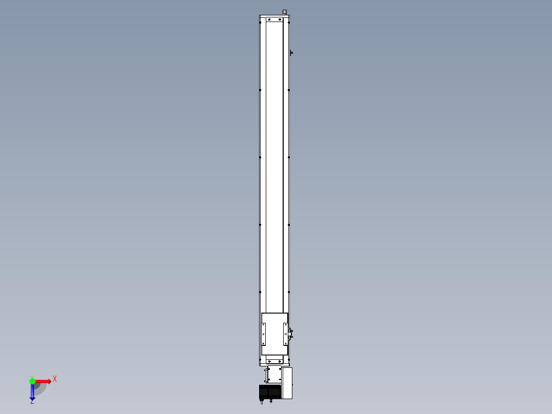 Toyo东佑达直线模组-ECB14-1250-R俯视图