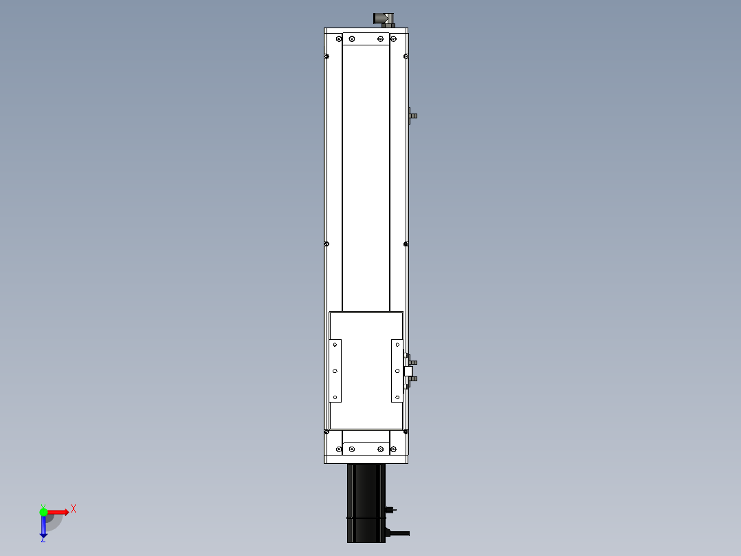 Toyo东佑达直线模组-ECH14-400-BC-200W+煞車俯视图