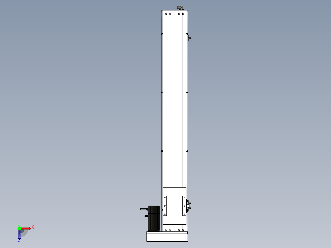 Toyo东佑达直线模组-ECH14-850-BR-200W+煞車俯视图