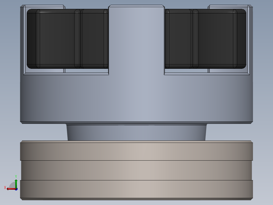 伸缩焊接式万向联轴器后视图