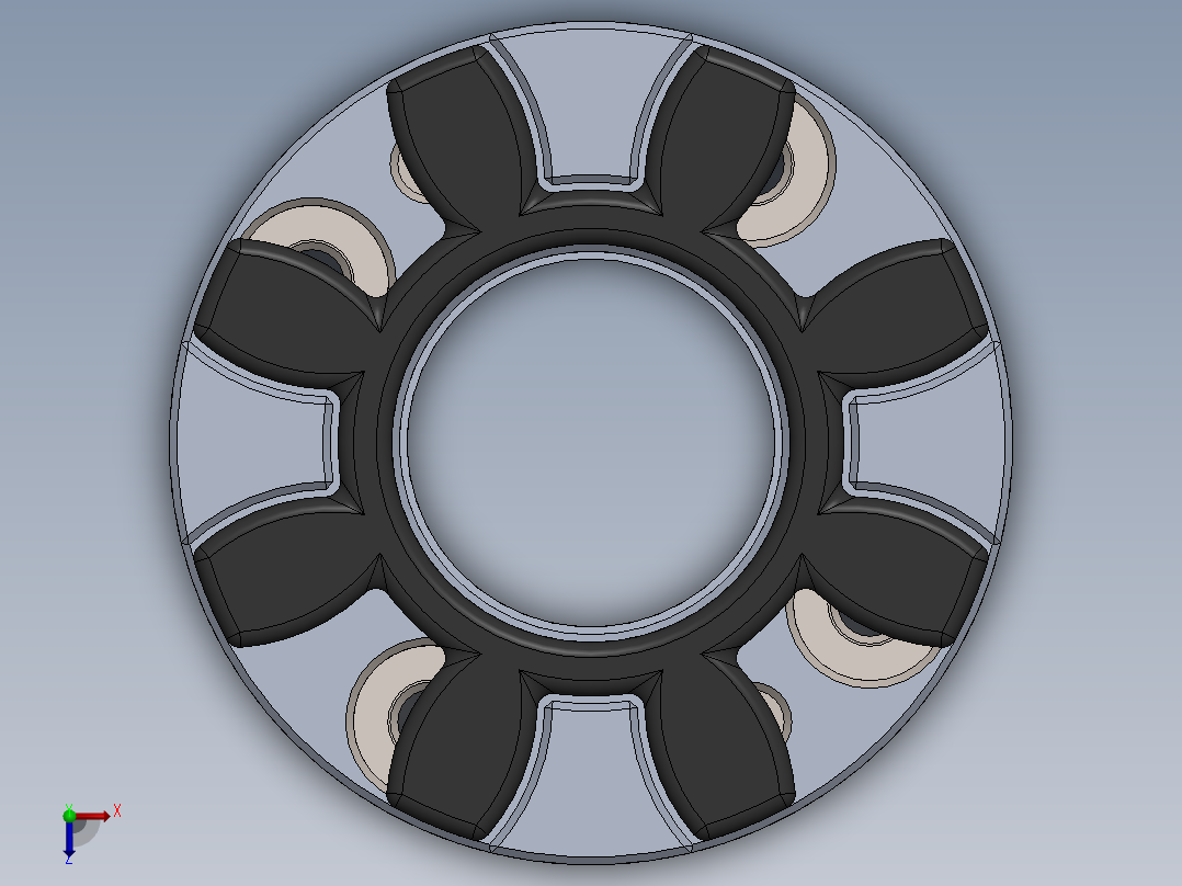 伸缩焊接式万向联轴器俯视图