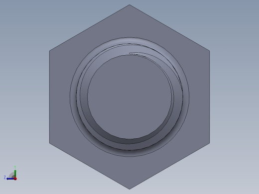 UNC 六角螺栓-Hex Bolt 0.500-13 x 2.SLDPRT右视缩略图