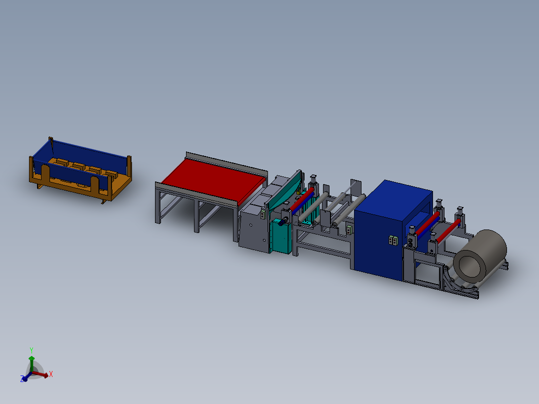 钢板开卷打包机