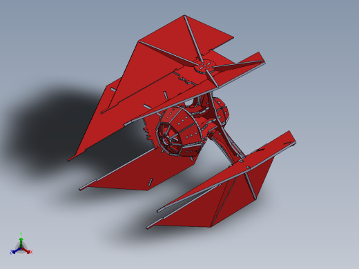 激光下料拼图星际战舰2CAD-Parasolid, SOLIDWORKS 2016, STEP _ IGES