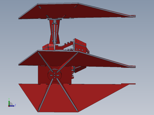 激光下料拼图星际战舰2CAD-Parasolid, SOLIDWORKS 2016, STEP _ IGES左视缩略图