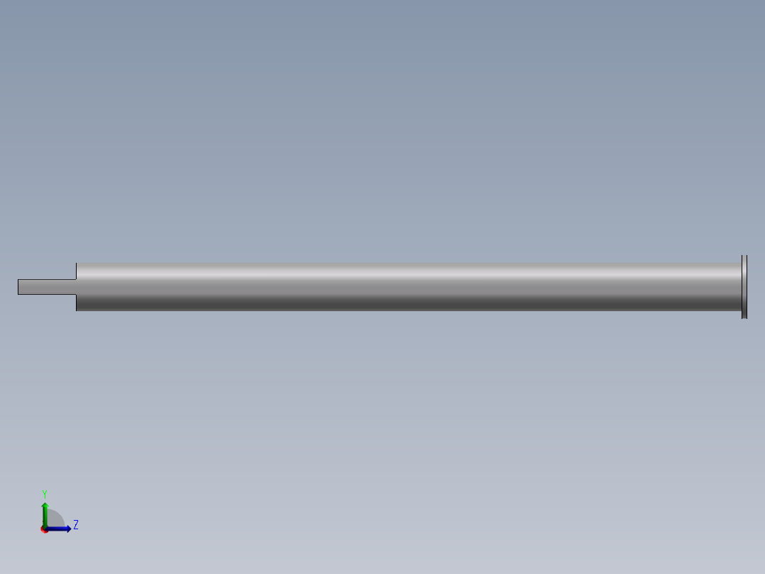 S25 升降导杆左视图